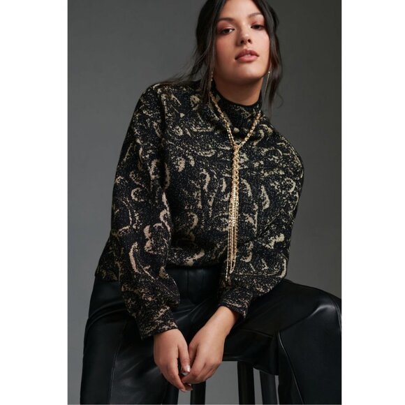 Anthropologie Beatriz Mock-Neck Sweater - Picture 1 of 9